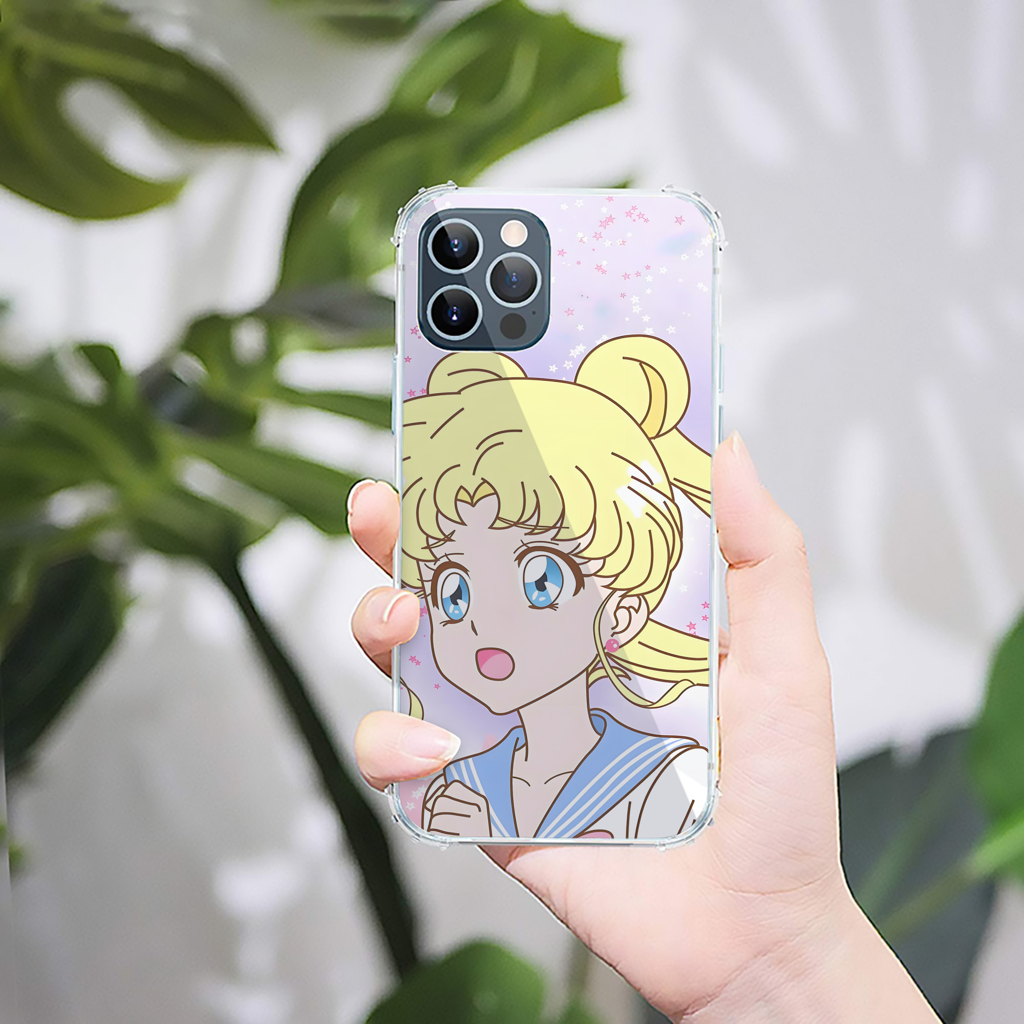 （画像用） 美少女戦士セーラームーン Sailor Moon 【iPhone 12シリーズ対応】透明スマホケース（クリアソフトケース）